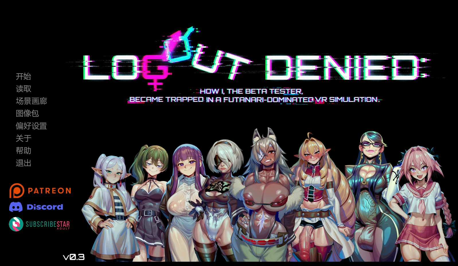 无法登出：扶她VR支配0.3 AI汉化版【PC+安卓/1.6G/更新】-乐游二次元
