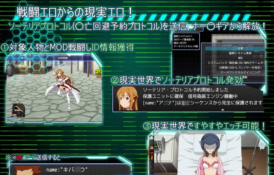 图片[2]-SAO: 刀剑神域同人 SA●: Ghost Protocol v2.0 AI汉化版+全回想[1.5G]-乐游二次元