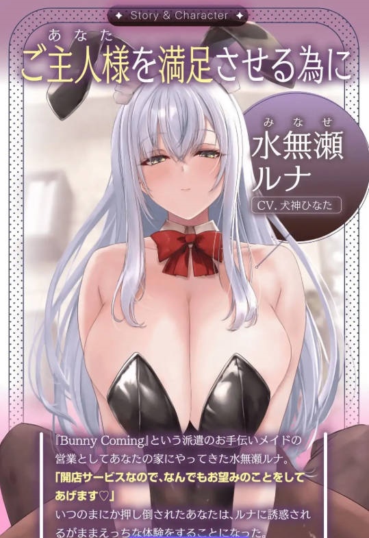 图片[3]-[SLG/动态]BunnyComing♡兔女郎女仆水无濑露娜的甜蜜侍奉♡ 正式版+动画版[新作][PC+安卓][1.9G]-乐游二次元