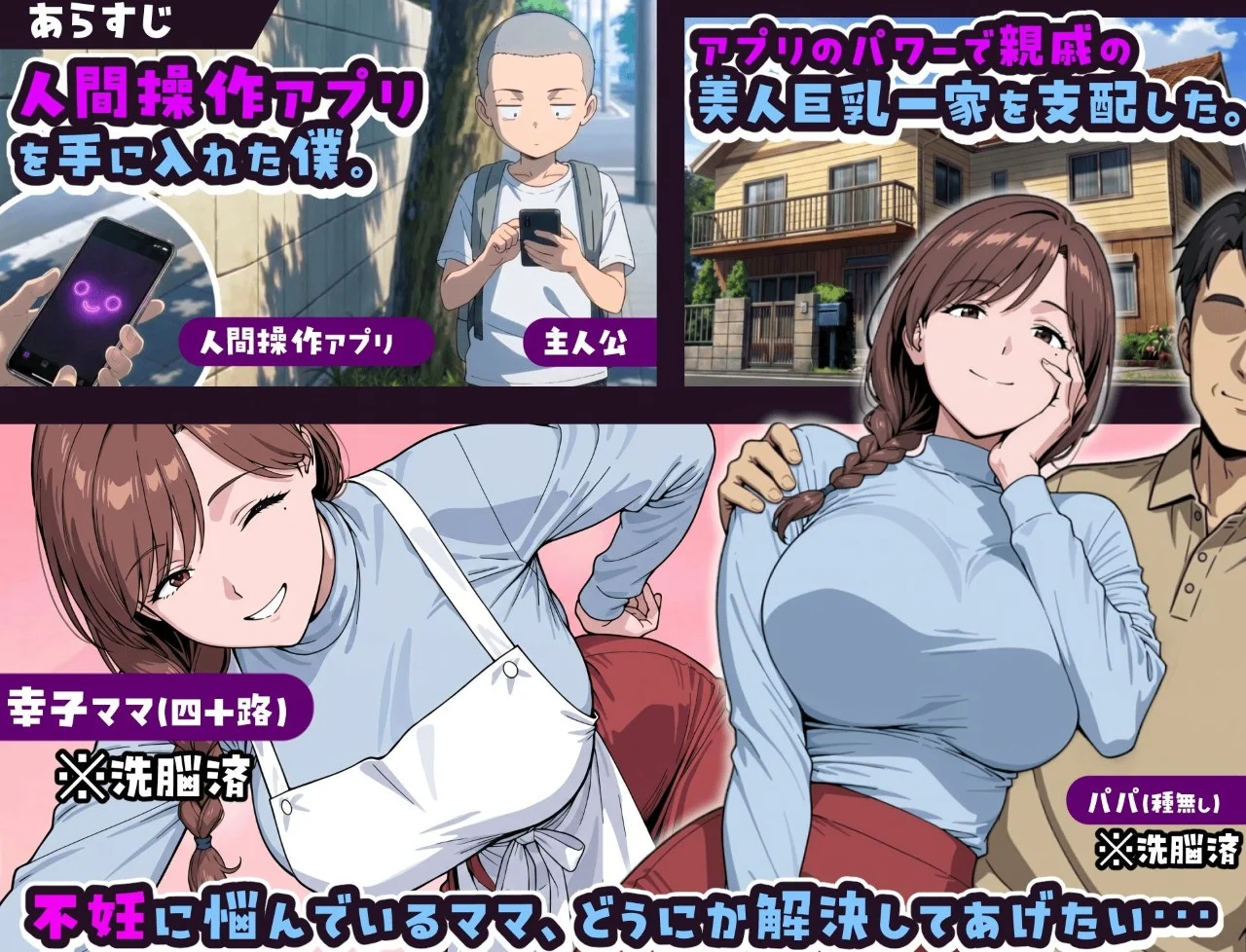 图片[3]-用人类操作App与巨乳妈妈造孩子的故事 AI汉化【PC＋安卓/950M/新作】-乐游二次元