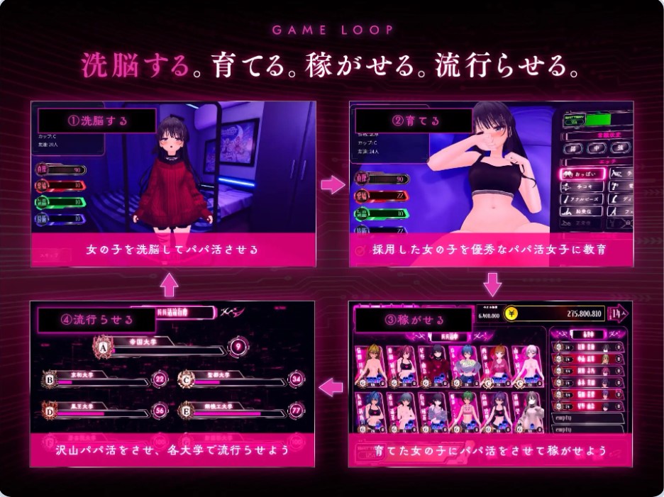 图片[4]-爸爸活大流行-女子大学生碧池化计划- AI汉化版【PC/900M/新作】-乐游二次元